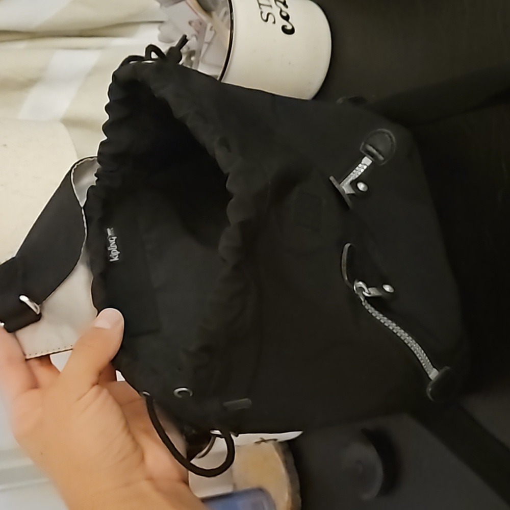 Small Unique Black Kipling Drawstring - image 2
